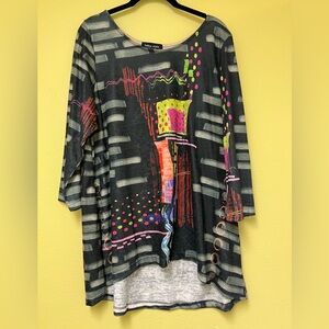 Colorful Abstract Women's Tunic